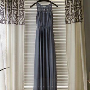 H&M Chiffon Maxi Dress with Lace